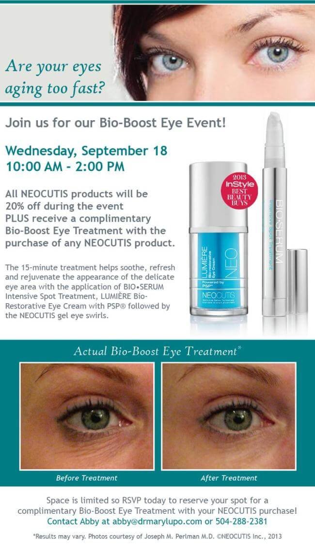 lumiere eye cream before and after